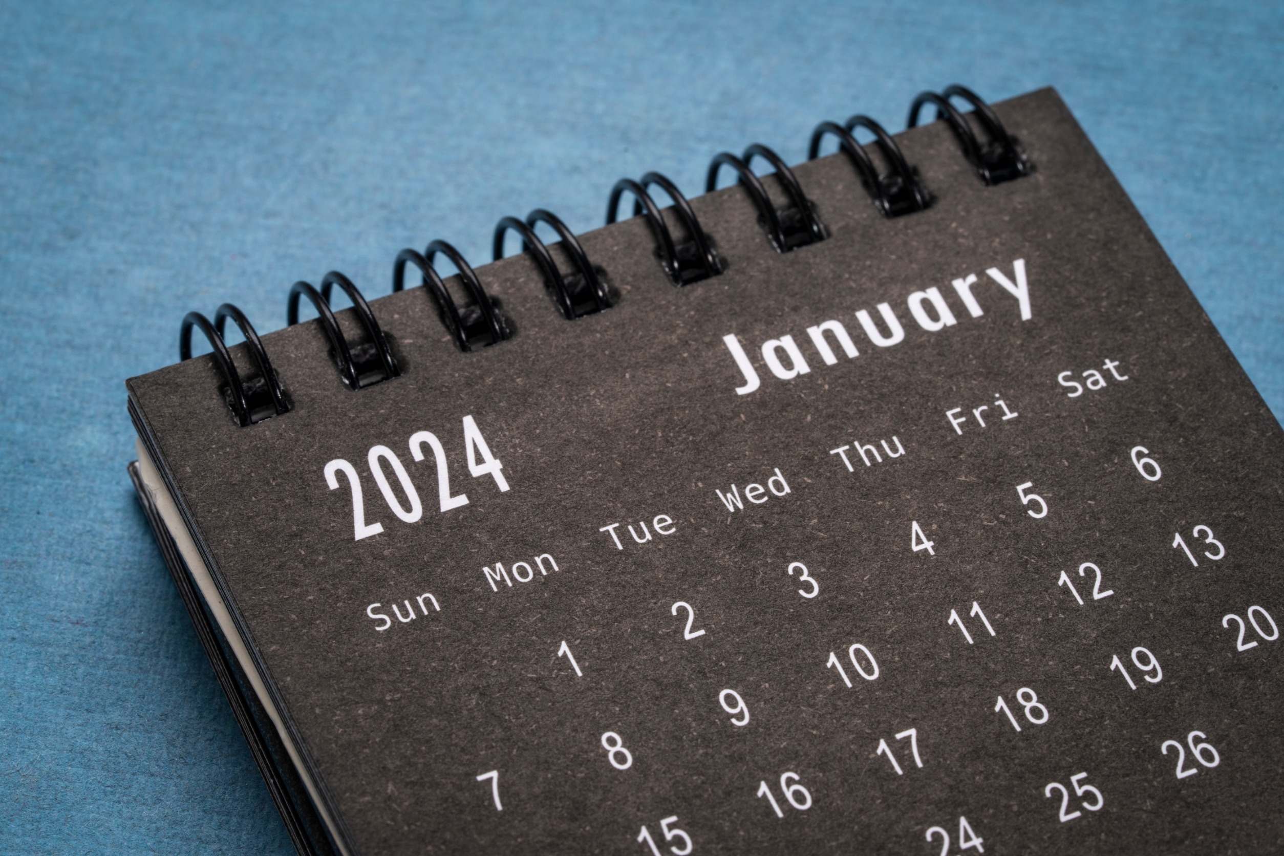 January in 2024 Calendar